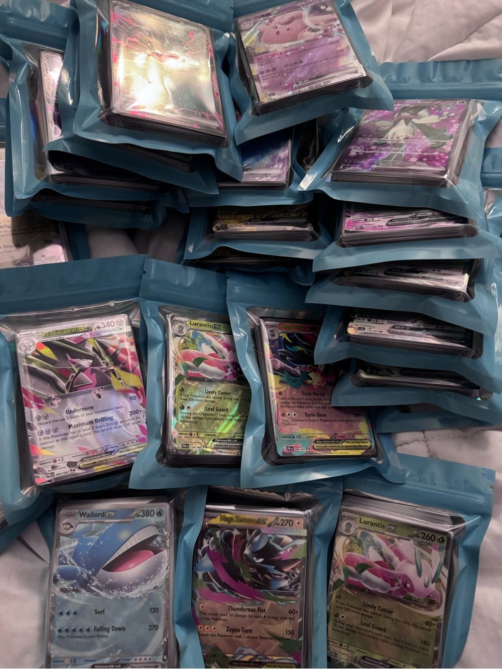 Pokémon bulk cards - holo, non holo, ex card lot bundles- pack fresh near mint
